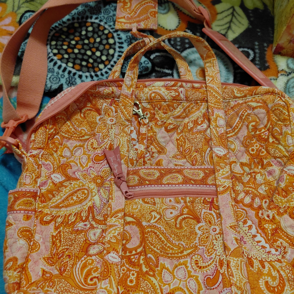 Vera Bradley Orange Paisley Laptop Bag
